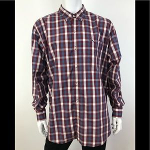 Tommy Bahama Long Sleeve Checkered Shirt Size XXL